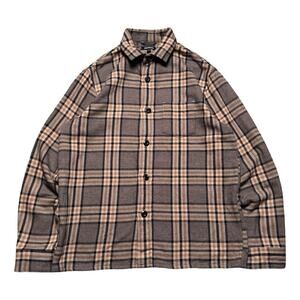 Express Yellow Black Plaid Soft Touch Flannel Shirt Men's Small Burberry Check